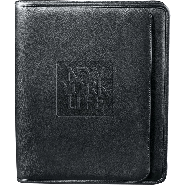 Manhattan Zippered Padfolio with FSC® Mix Paper - Manhattan Zippered Padfolio with FSC® Mix Paper - Image 3 of 4