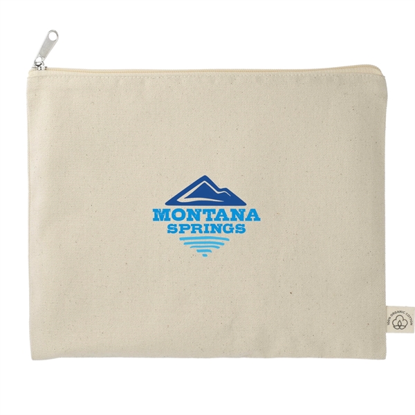 Organic Cotton Flat Travel Pouch - Organic Cotton Flat Travel Pouch - Image 1 of 1