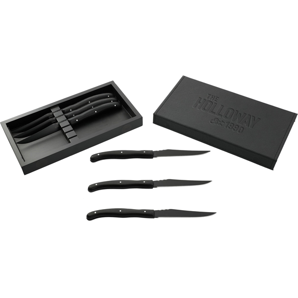 Modena Black Knife Set - Modena Black Knife Set - Image 1 of 2