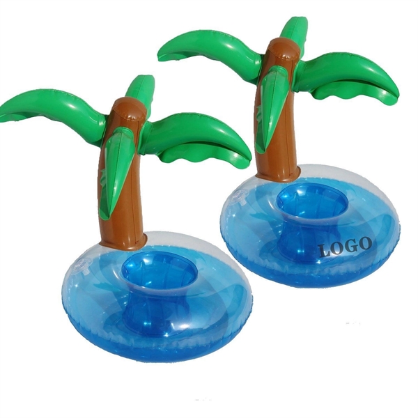 Inflatable Coasters Palm Tree Cup Holder - Inflatable Coasters Palm Tree Cup Holder - Image 0 of 1