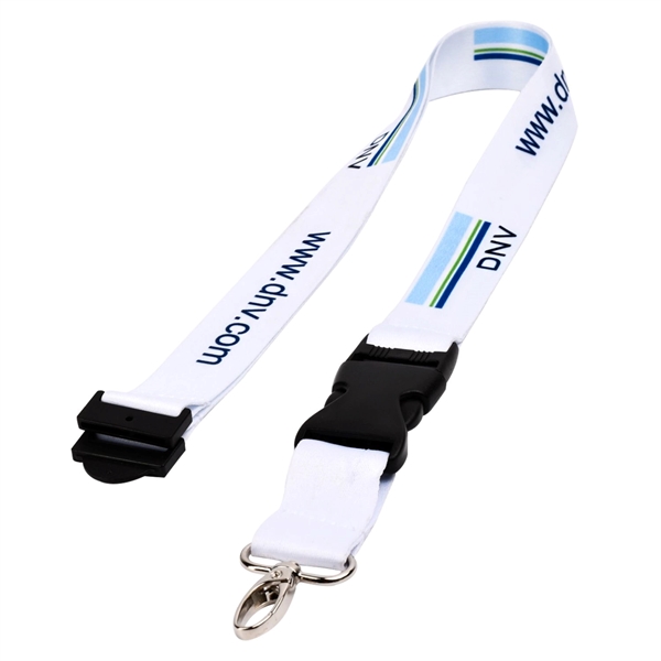 1/2" Sublimated Lanyard w/ Buckle Release Badge Holder - 1/2" Sublimated Lanyard w/ Buckle Release Badge Holder - Image 9 of 10