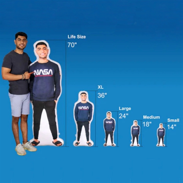 Full Color 50"USA Made Human Size & Shape Sublimation Pillow - Full Color 50"USA Made Human Size & Shape Sublimation Pillow - Image 2 of 4