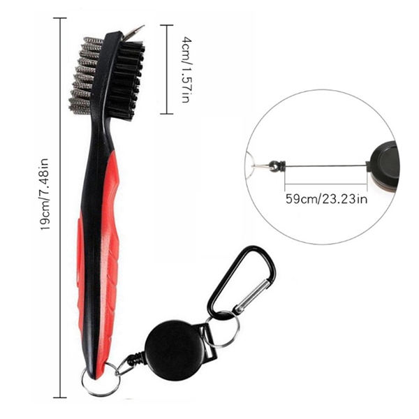 Golf Double Sided Cleaning Brush - Golf Double Sided Cleaning Brush - Image 3 of 4