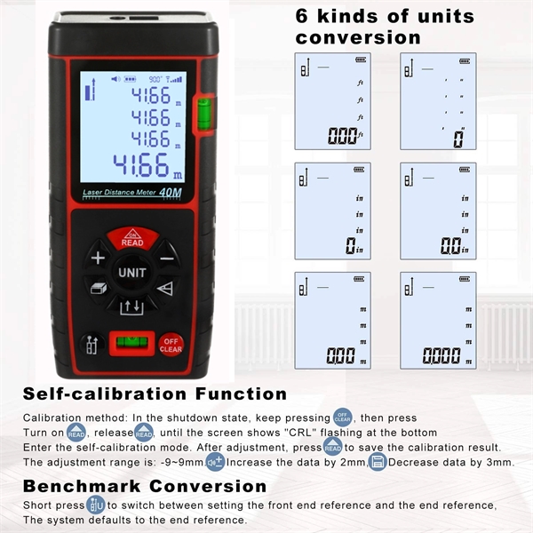 131ft Laser Distance Measure Device - 131ft Laser Distance Measure Device - Image 3 of 4