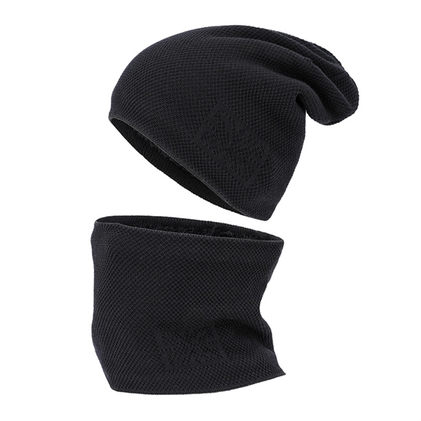 Custom Thick Fleece Lined Winter Hat & Scarf - Custom Thick Fleece Lined Winter Hat & Scarf - Image 4 of 6