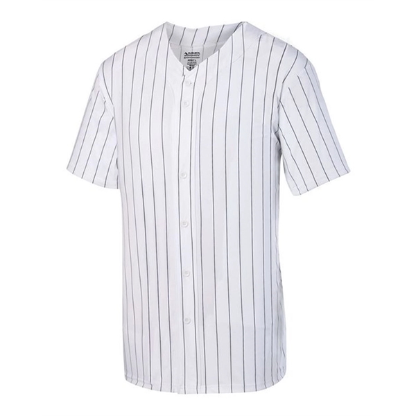 Augusta Sportswear Pinstripe Full Button Baseball Jersey - Augusta Sportswear Pinstripe Full Button Baseball Jersey - Image 1 of 4