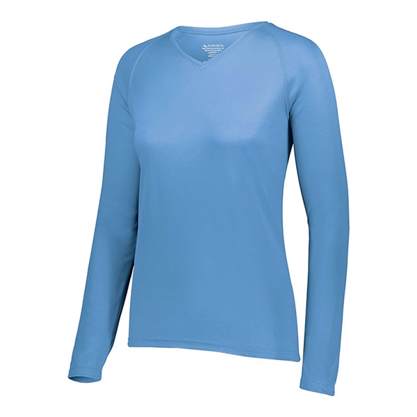Augusta Sportswear Women's Long Sleeve V-Neck - Augusta Sportswear Women's Long Sleeve V-Neck - Image 2 of 8