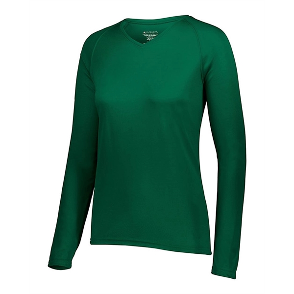 Augusta Sportswear Women's Attain Wicking Long Sleeve V-N...