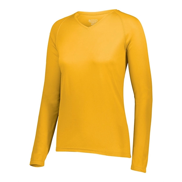 Augusta Sportswear Women's Attain Wicking Long Sleeve V-N...