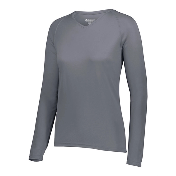 Augusta Sportswear Women's Attain Wicking Long Sleeve V-N...