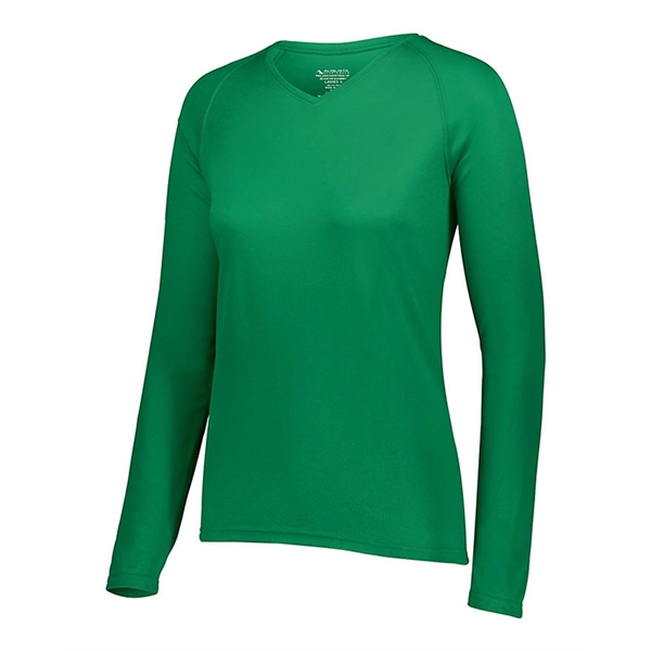 Augusta Sportswear Women's Attain Wicking Long Sleeve V-N...