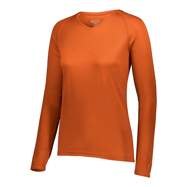 Augusta Sportswear Women's Attain Wicking Long Sleeve V-N...