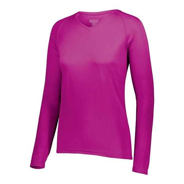 Augusta Sportswear Women's Long Sleeve V-Neck - Augusta Sportswear Women's Long Sleeve V-Neck - Image 4 of 8
