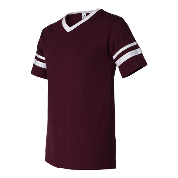 Augusta Sportswear V-Neck Jersey with Striped Sleeves - Augusta Sportswear V-Neck Jersey with Striped Sleeves - Image 20 of 74