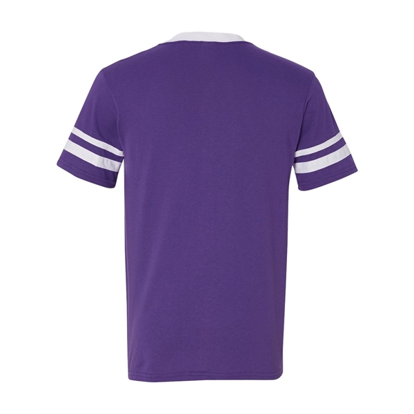 Augusta Sportswear V-Neck Jersey with Striped Sleeves - Augusta Sportswear V-Neck Jersey with Striped Sleeves - Image 30 of 74