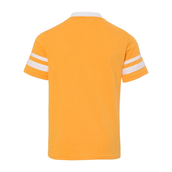Augusta Sportswear Youth V-Neck Jersey with Striped Sleeves - Augusta Sportswear Youth V-Neck Jersey with Striped Sleeves - Image 9 of 73