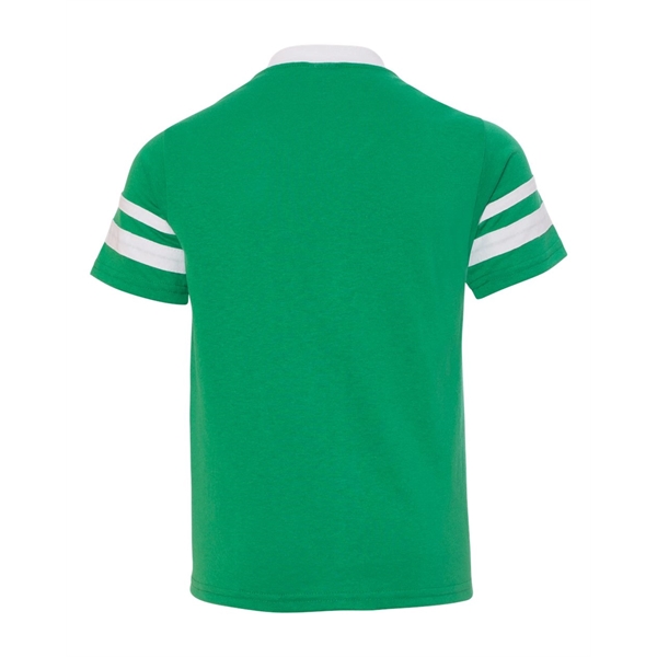 Augusta Sportswear Youth V-Neck Jersey with Striped Sleeves - Augusta Sportswear Youth V-Neck Jersey with Striped Sleeves - Image 11 of 73