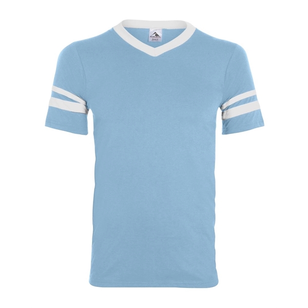 Augusta Sportswear Youth V-Neck Jersey with Striped Sleeves - Augusta Sportswear Youth V-Neck Jersey with Striped Sleeves - Image 42 of 73