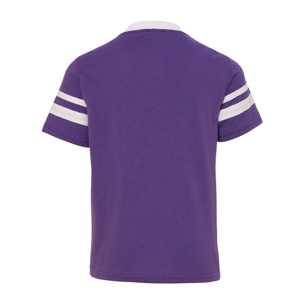 Augusta Sportswear Youth V-Neck Jersey with Striped Sleeves - Augusta Sportswear Youth V-Neck Jersey with Striped Sleeves - Image 23 of 73