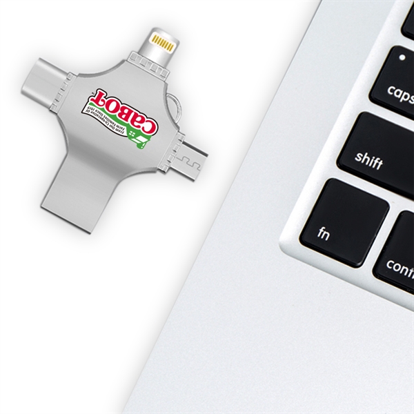 Cicero 3 Way Metal USB - Cicero 3 Way Metal USB - Image 2 of 7