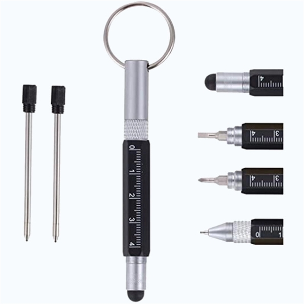 6-In-1 Small Metal Tech Tool Ballpoint Pen - 6-In-1 Small Metal Tech Tool Ballpoint Pen - Image 3 of 4