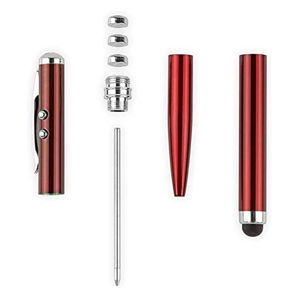 4-In-1 Metal Multifunction Pen With Gift Case - 4-In-1 Metal Multifunction Pen With Gift Case - Image 1 of 4