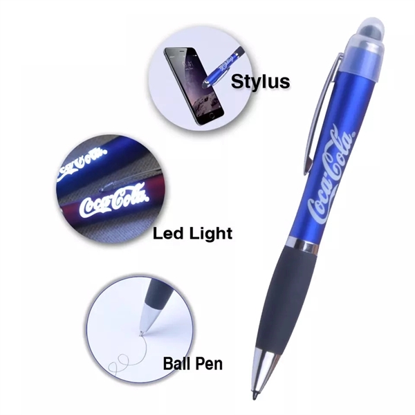 Light Up LED Logo Stylus Ball Pen - Light Up LED Logo Stylus Ball Pen - Image 0 of 0