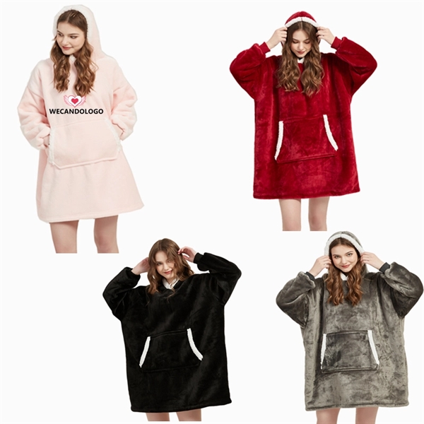 Wearable Blanket Hoodie - Wearable Blanket Hoodie - Image 0 of 1