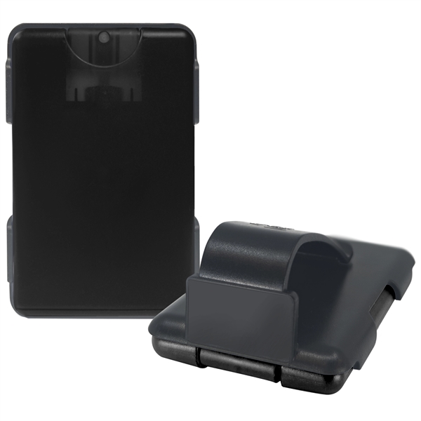 Custom Easy-Reach TM Auto Visor Clip with Credit Card Sanitizer