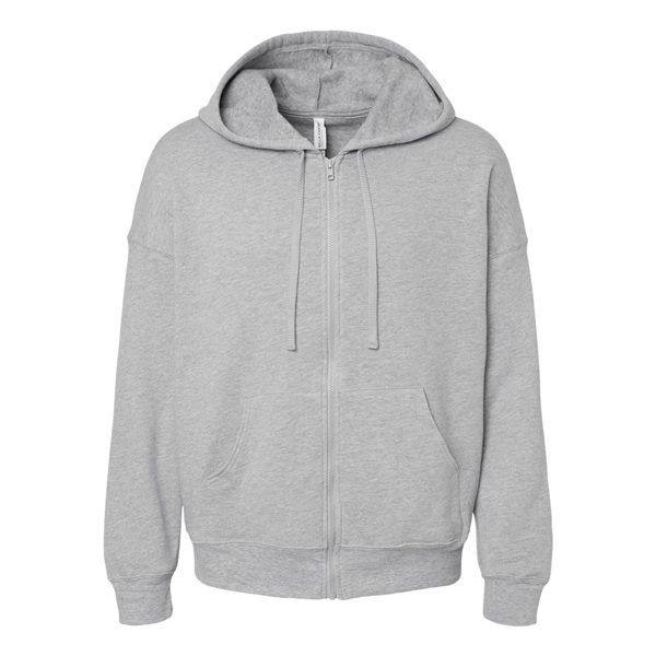 Custom BELLA + CANVAS Unisex Sponge Fleece DTM Full-Zip Hoodie S...