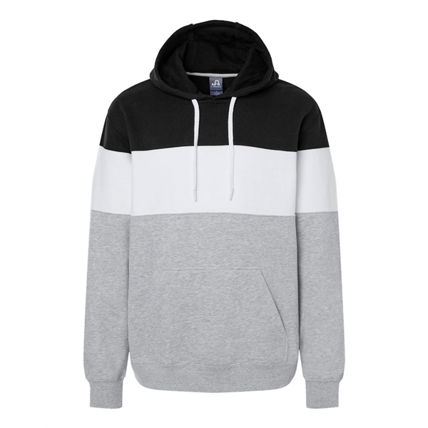 J. America Varsity Fleece Colorblocked Hooded Sweatshirt - J. America Varsity Fleece Colorblocked Hooded Sweatshirt - Image 11 of 18