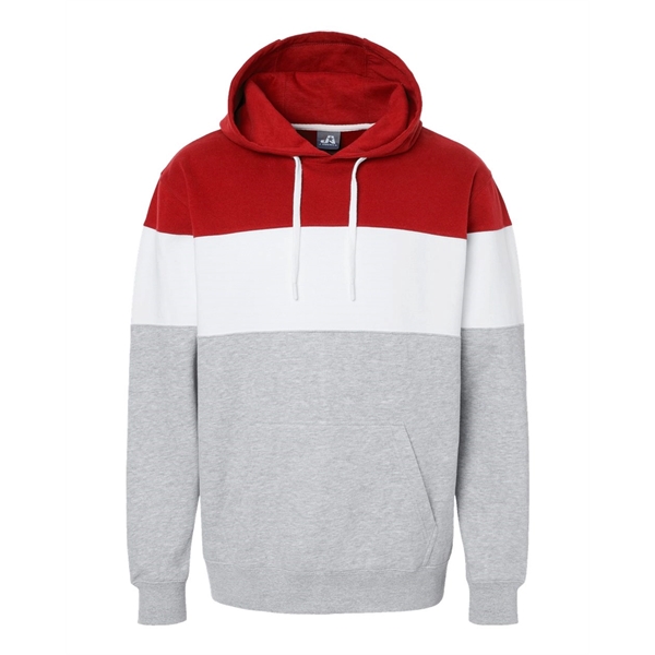 J. America Varsity Fleece Colorblocked Hooded Sweatshirt - J. America Varsity Fleece Colorblocked Hooded Sweatshirt - Image 15 of 18