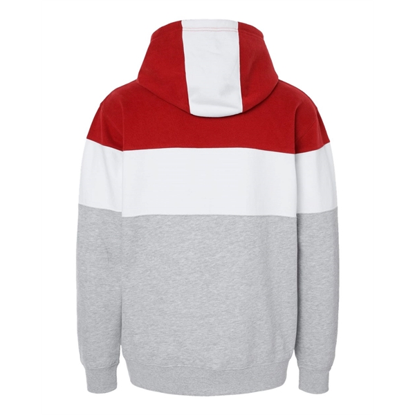 J. America Varsity Fleece Colorblocked Hooded Sweatshirt - J. America Varsity Fleece Colorblocked Hooded Sweatshirt - Image 16 of 18