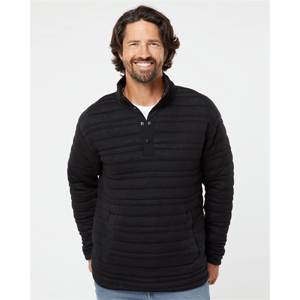 J. America Men's Horizon Half-Snap Pullover - J. America Men's Horizon Half-Snap Pullover - Image 0 of 4