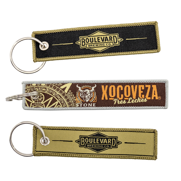 Custom Woven Flight Keytag Keychain - Custom Woven Flight Keytag Keychain - Image 0 of 9