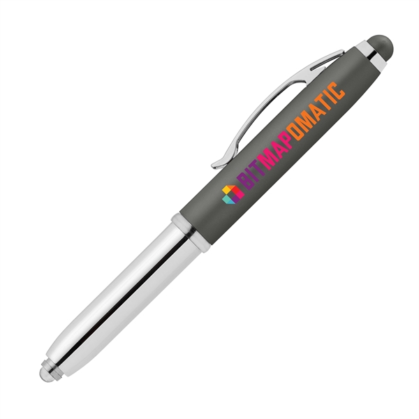 Vivano Softy Metallic Pen w/ LED Light and Stylus - ColorJet - Vivano Softy Metallic Pen w/ LED Light and Stylus - ColorJet - Image 1 of 4