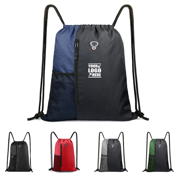 Drawstring Backpack Sports Gym Bag For Women Men - Drawstring Backpack Sports Gym Bag For Women Men - Image 0 of 3