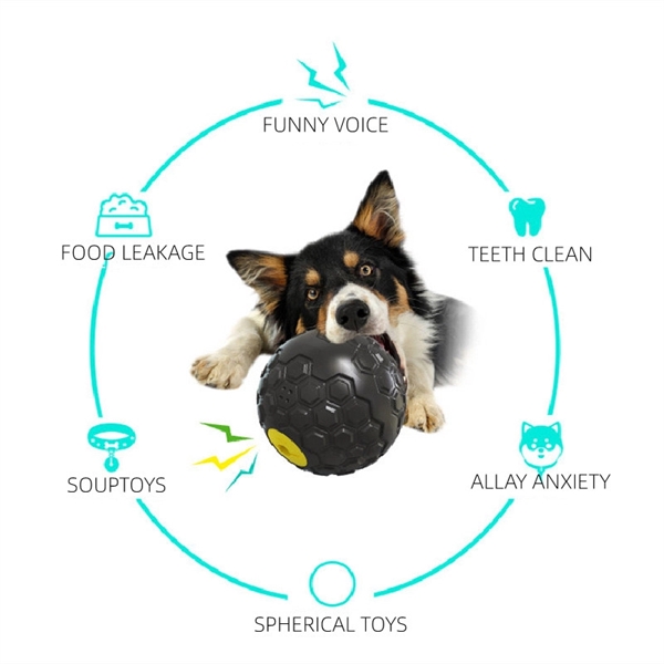Dog Toy Puppy Giggle Ball With Food Leakage - Dog Toy Puppy Giggle Ball With Food Leakage - Image 2 of 3