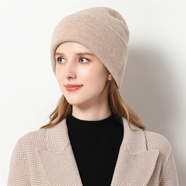 Winter Beanie Cashmere Hat - Winter Beanie Cashmere Hat - Image 1 of 3