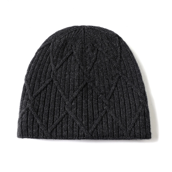 Knitting Hat Beanie Cashmere Cap - Knitting Hat Beanie Cashmere Cap - Image 3 of 3