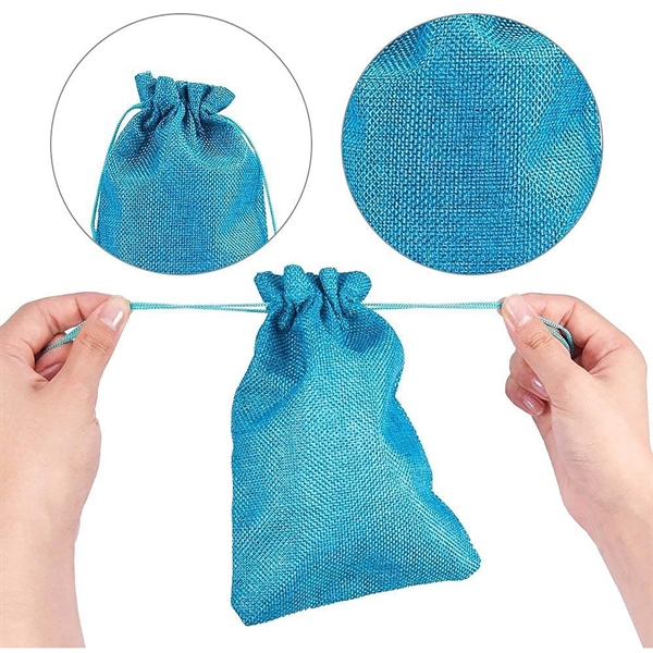 Eco-Friendly Burlap Gift Drawstring Pouch - Eco-Friendly Burlap Gift Drawstring Pouch - Image 1 of 1
