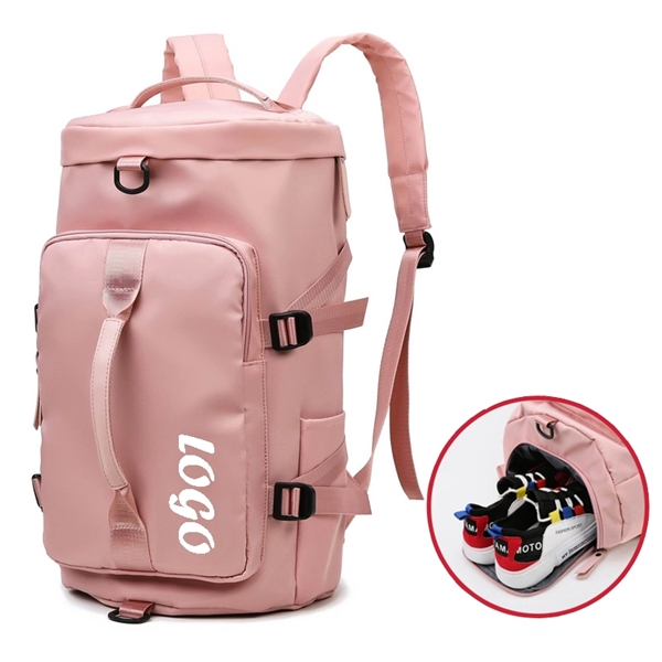 Multifunction Gym Duffle Bag With Shoe Compartment - Multifunction Gym Duffle Bag With Shoe Compartment - Image 4 of 5