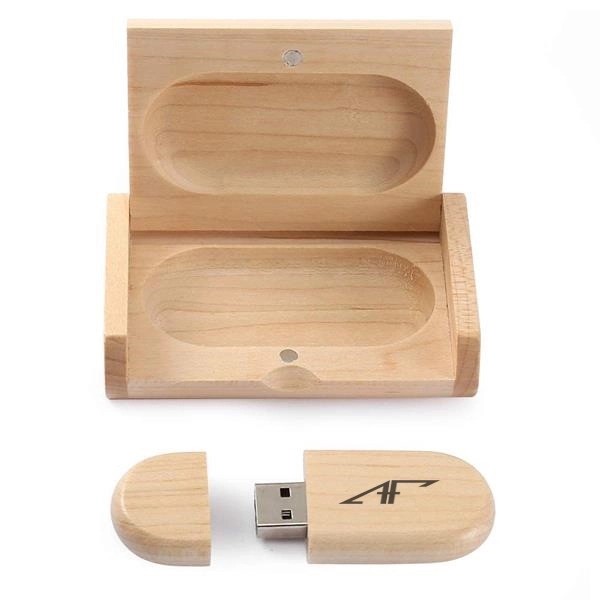 Wooden USB 2.0 Flash Drive 8GB with Gift Box - Wooden USB 2.0 Flash Drive 8GB with Gift Box - Image 0 of 0