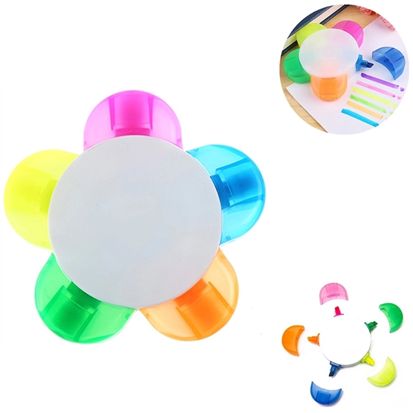 5 Color Flower Shape Highlighter - 5 Color Flower Shape Highlighter - Image 0 of 1