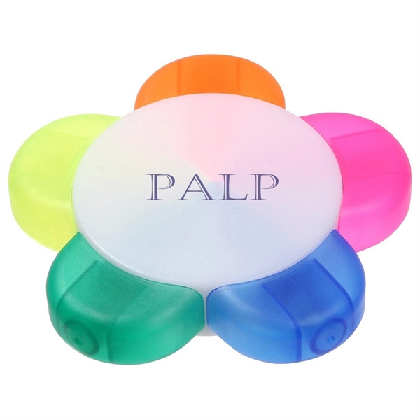 5 Color Flower Shape Highlighter - 5 Color Flower Shape Highlighter - Image 1 of 1