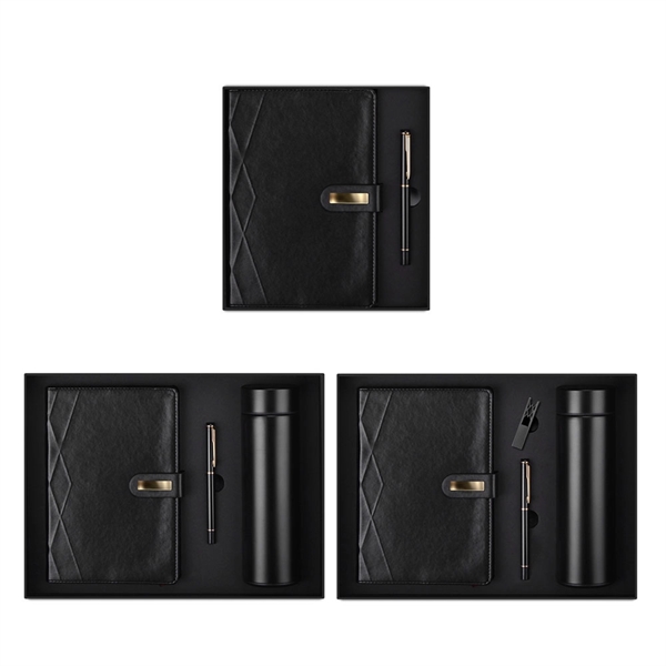 Hardcover Business Gift Set Notebooks Pen Water Bottle Kits - Hardcover Business Gift Set Notebooks Pen Water Bottle Kits - Image 2 of 2