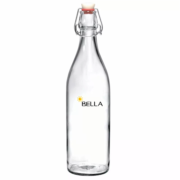 Clear Swing Top Glass Bottle - Clear Swing Top Glass Bottle - Image 0 of 1