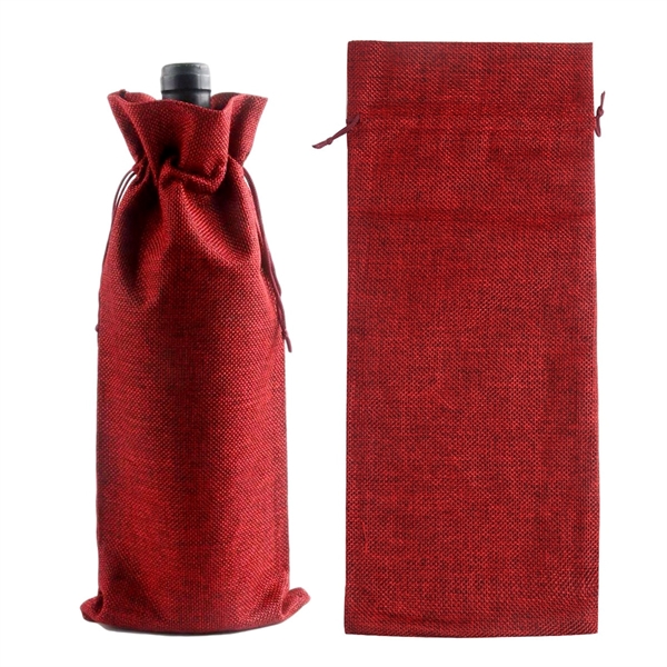Wine Bottle Bag With Drawstring - Wine Bottle Bag With Drawstring - Image 1 of 2