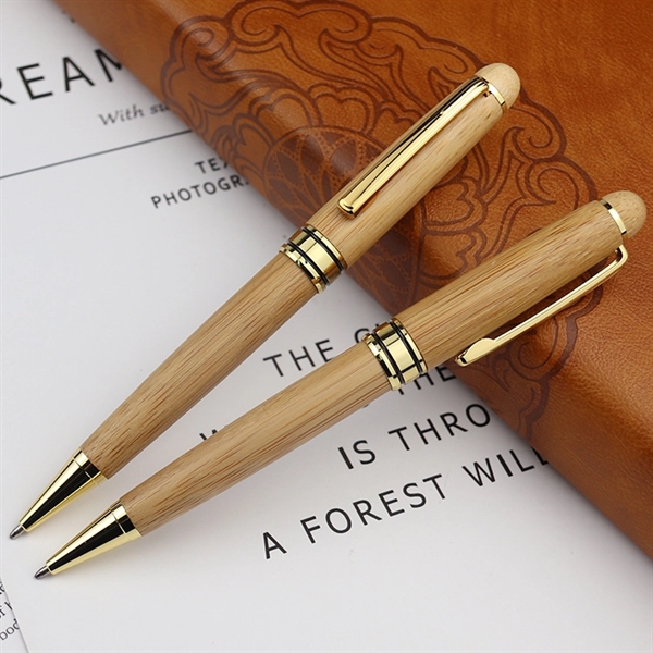 Eco Friendly Wooden Ballpoint Pen Pencil Set - Eco Friendly Wooden Ballpoint Pen Pencil Set - Image 1 of 6
