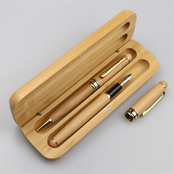 Eco Friendly Wooden Ballpoint Pen Pencil Set - Eco Friendly Wooden Ballpoint Pen Pencil Set - Image 3 of 6